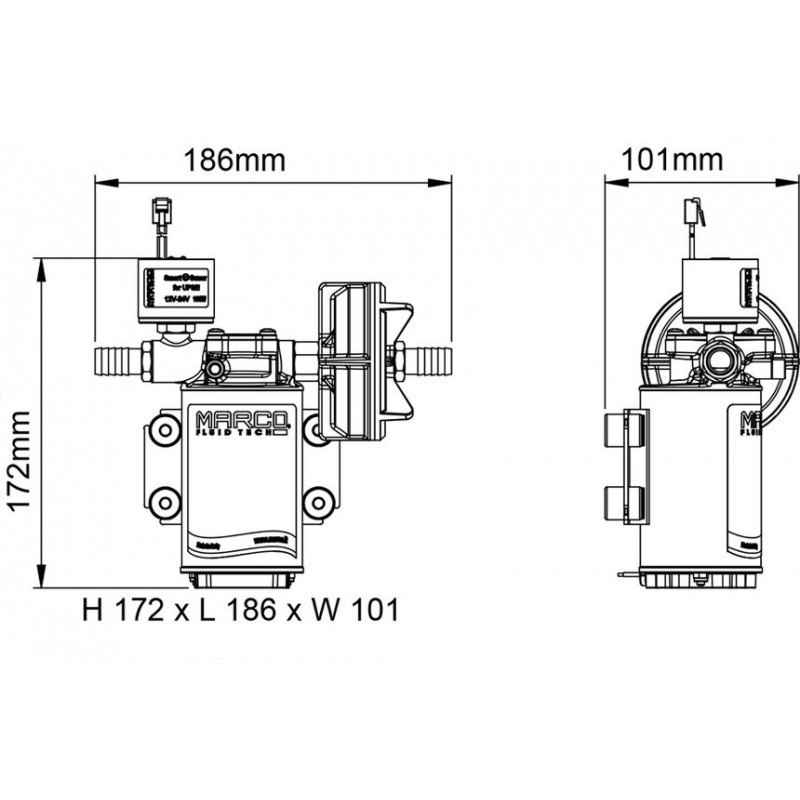 POMPA UP3/E 12/24 V.