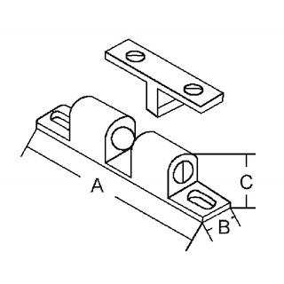 SCROCCHETTO A DOPPIA SFERA OTTONE