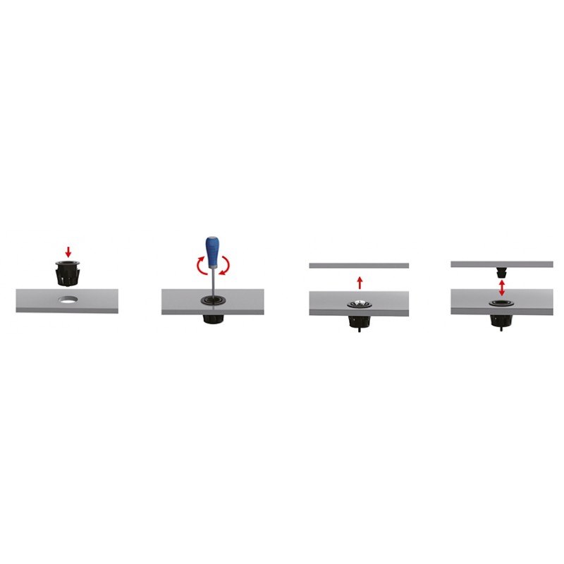 CHIUSURA A SCATTO NYLON