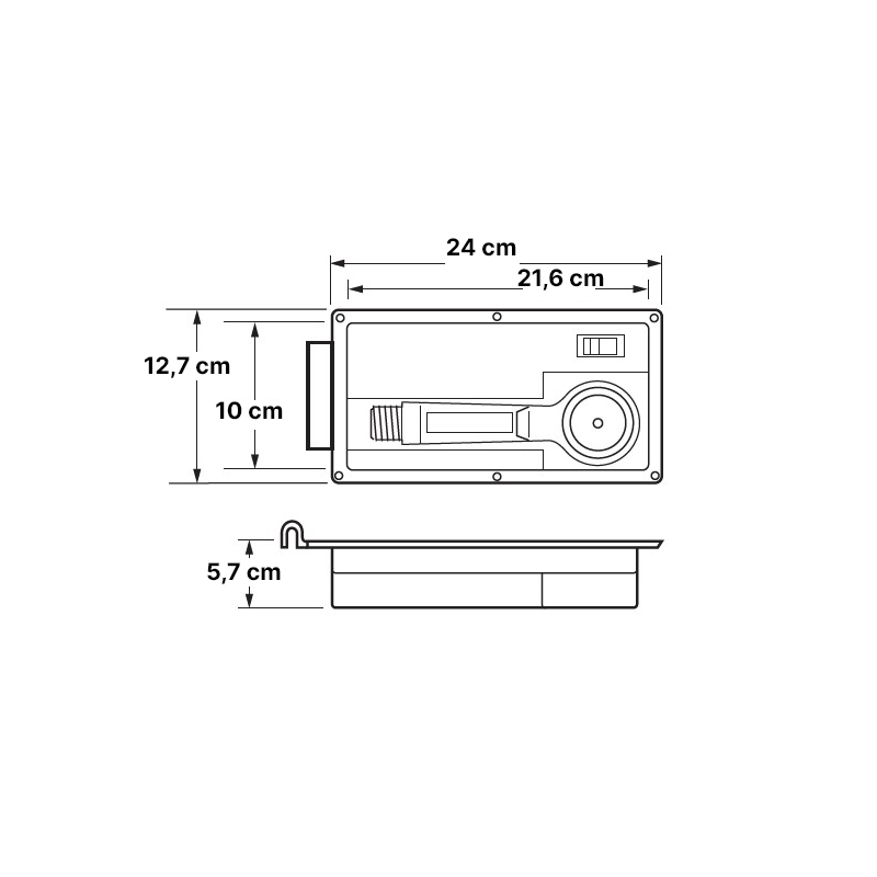 CONTENITORE DOCCETTA DA PONTE