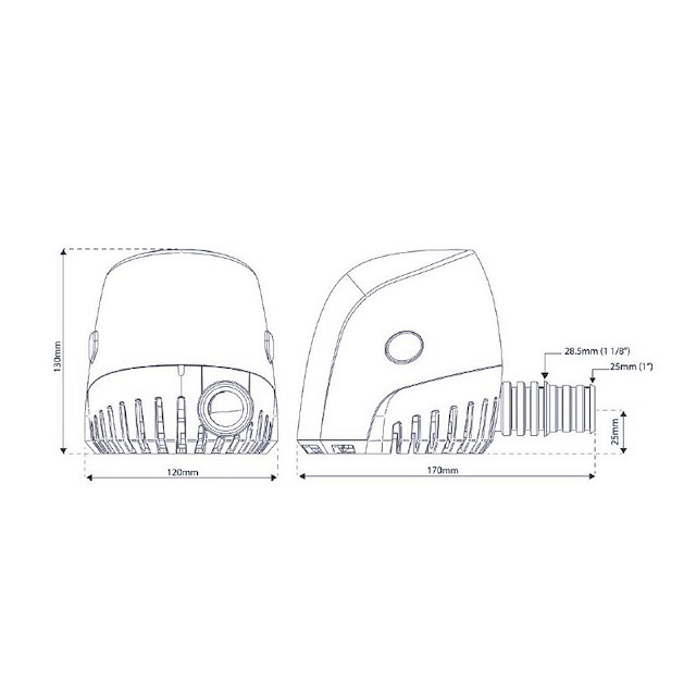 POMPA ORCA AUTO 1300 GPH 24V