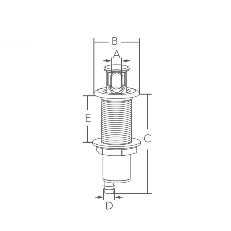 ATTACCO TRAINO SCI INOX