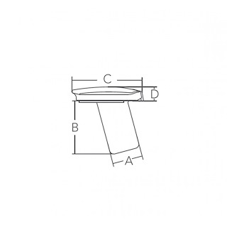 BOCCOLA DI FISSAGGIO AD INCASSO