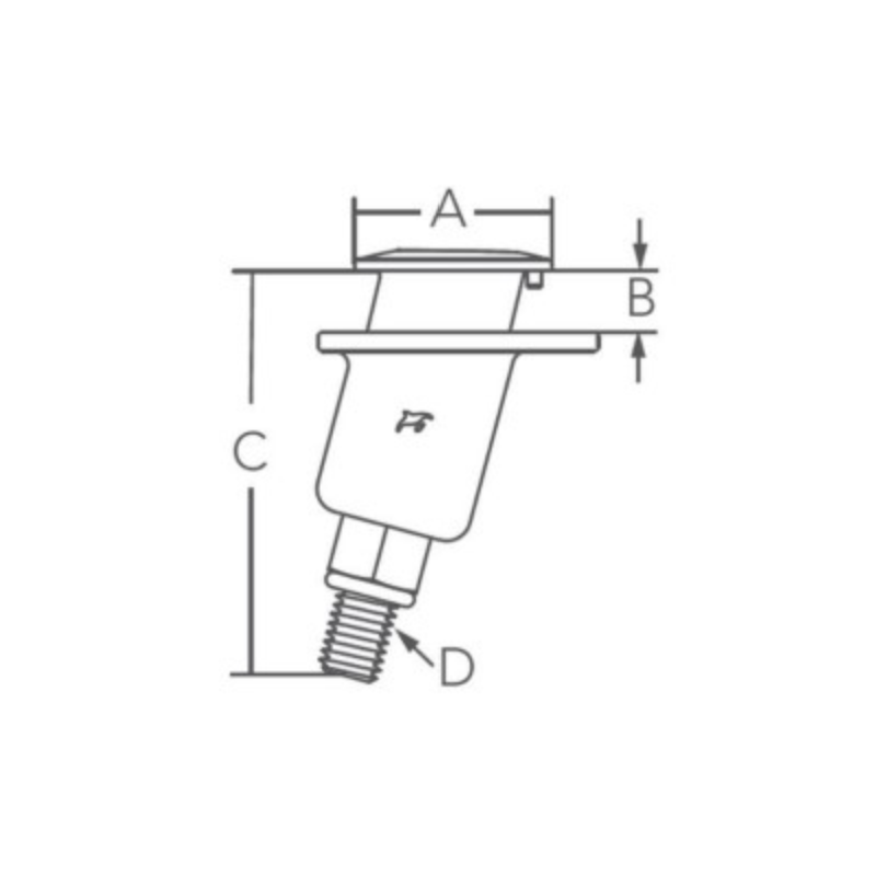 BOCCOLA DI FISSAGGIO AD INCASSO