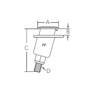 BOCCOLA DI FISSAGGIO AD INCASSO
