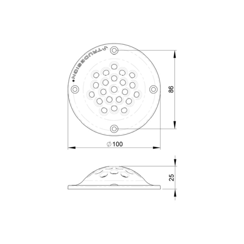 CUFFIA SCARICO A MARE Ø100 MM