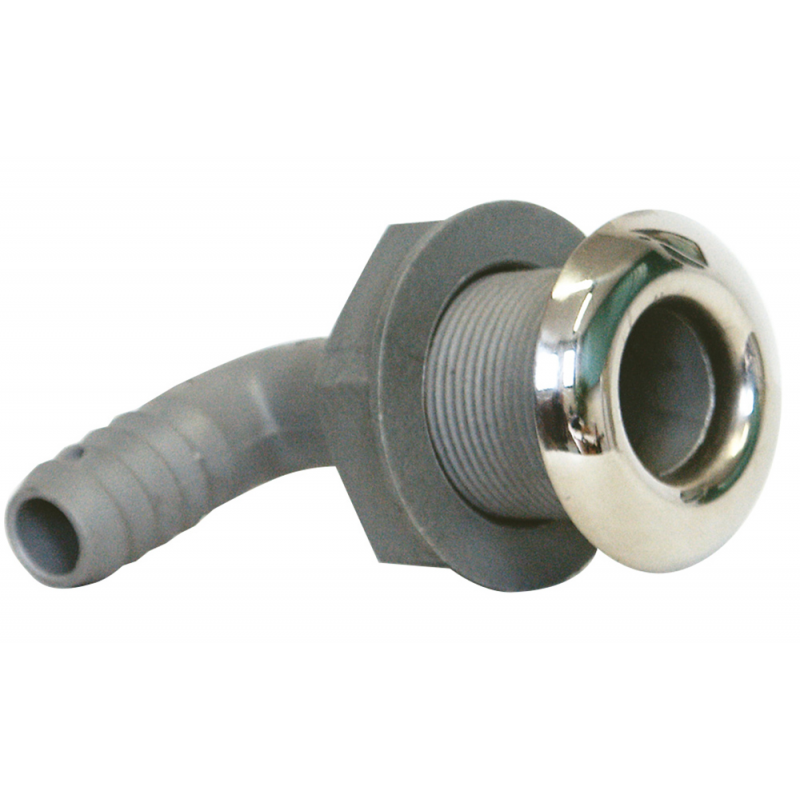 SCARICO A MARE CURVO IN PVC-INOX