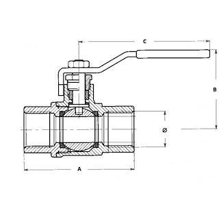 VALVOLA A SFERA INOX 316
