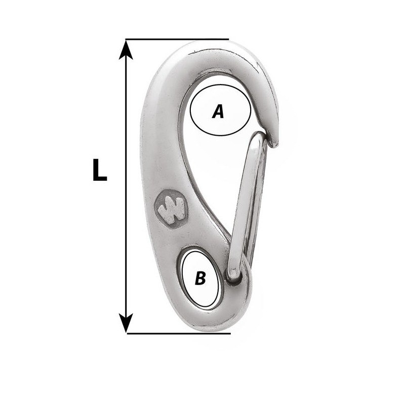 MOSCHETTONE INOX 316 MM 50
