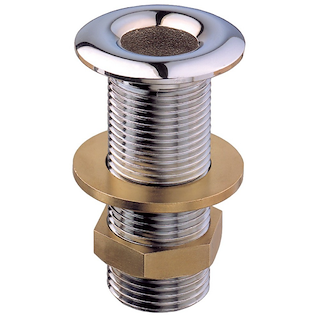 SCARICO A MARE IN OTTONE CROMATO