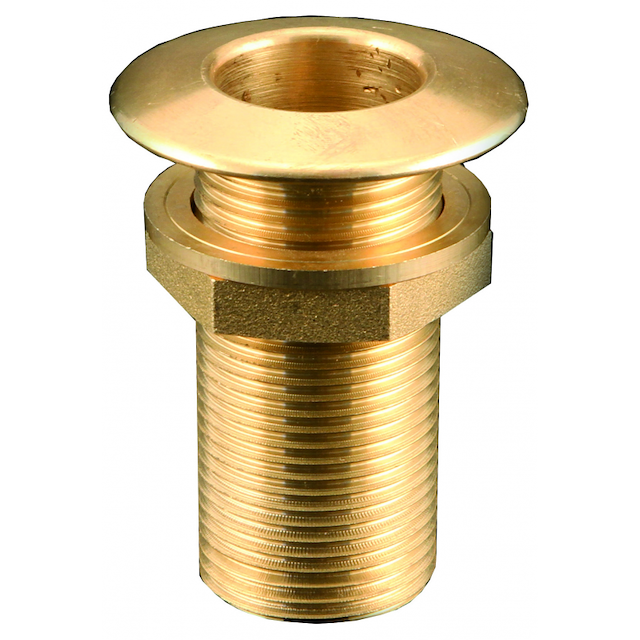 SCARICO A MARE CON BORDO BASSO IN OTTONE LUCIDO