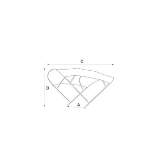 CAPOTTINA BIMINI IN ALLUMINIO A 3 ARCHI