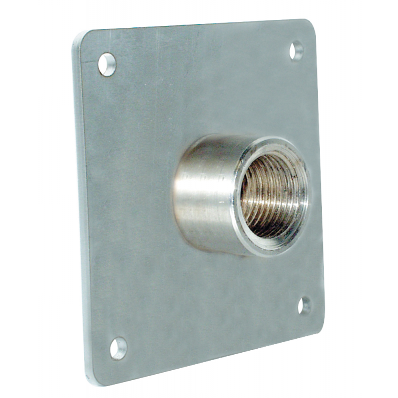 PIASTRA INOX CON MANICOTTO