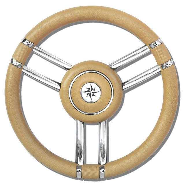 RUOTA TIMONE T27 BEIGE Ø MM.350