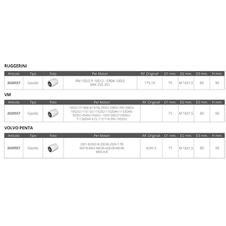 FILTRO GASOLIO MULTIMARCA