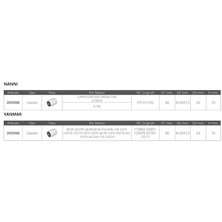 FILTRO GASOLIO NANNI YANMAR