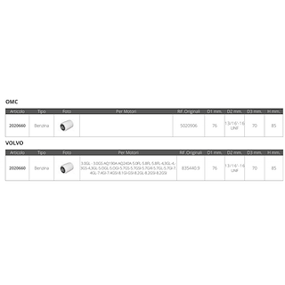 FILTRO BENZINA OMC  VOLVO