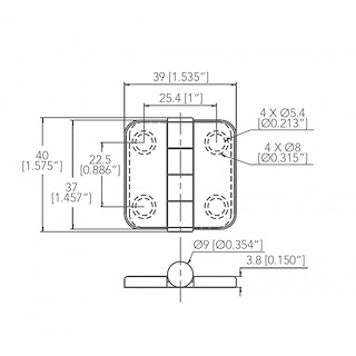 CERNIERA INOX 316 CON COPERTURA