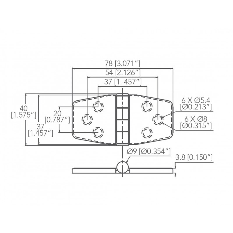 CERNIERA INOX 316 CON COPERTURA