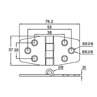 CERNIERA INOX 316 CON COPERTURA