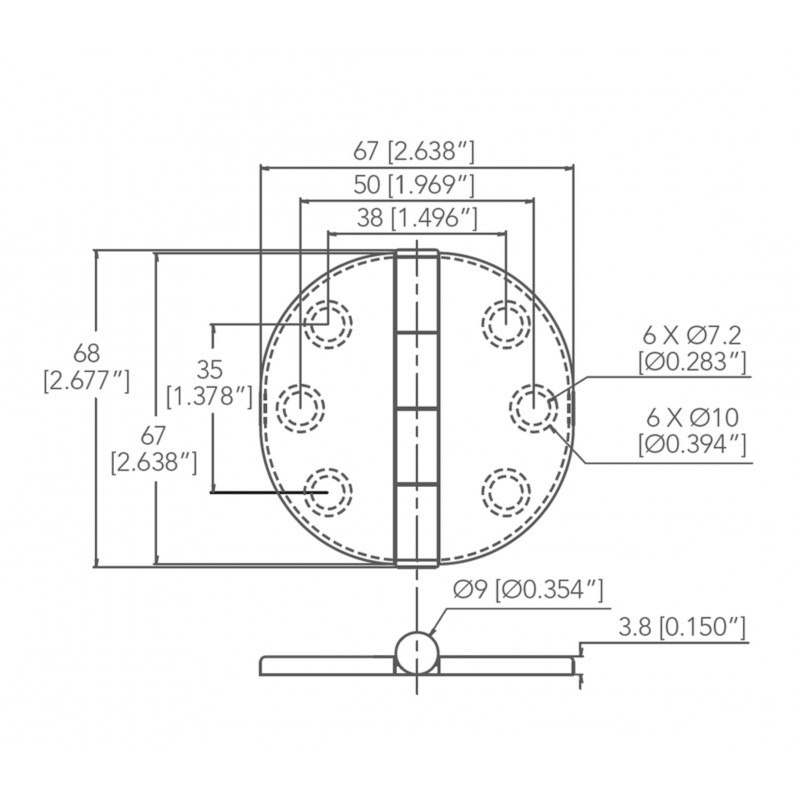 CERNIERA INOX 316 CON COPERTURA