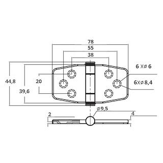 CERNIERA INOX 316 CON COPERTURA