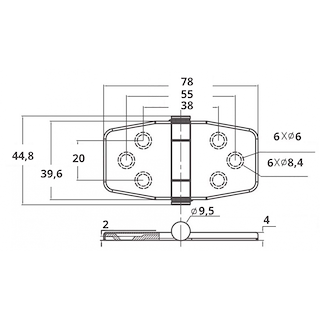 CERNIERA INOX 316 CON COPERTURA