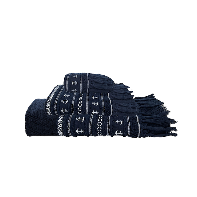 SET ASCIUGAMANI ANCHORS SANTORINI