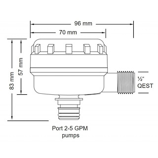 FILTRO QEST 1/2' 90°