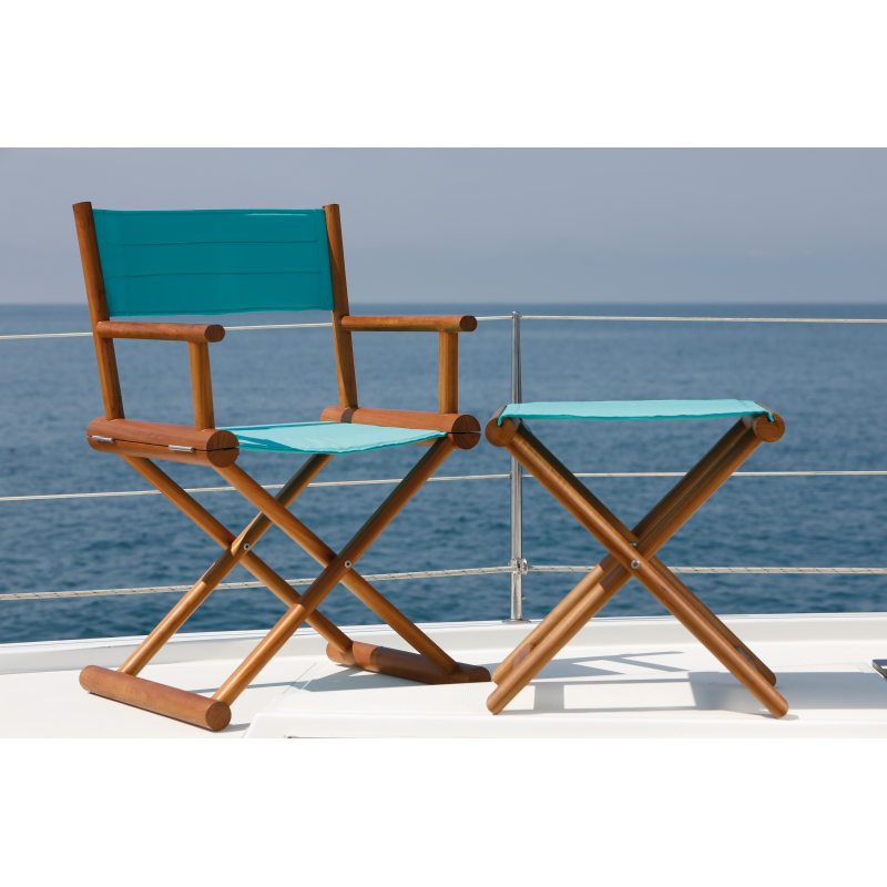 SEDIA IN TEAK TURCHESE