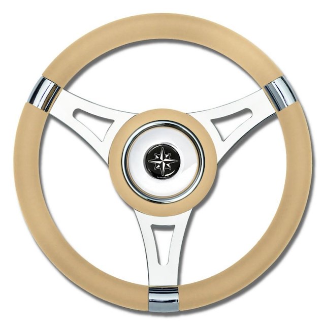 RUOTA TIMONE T29 BEIGE Ø MM.350