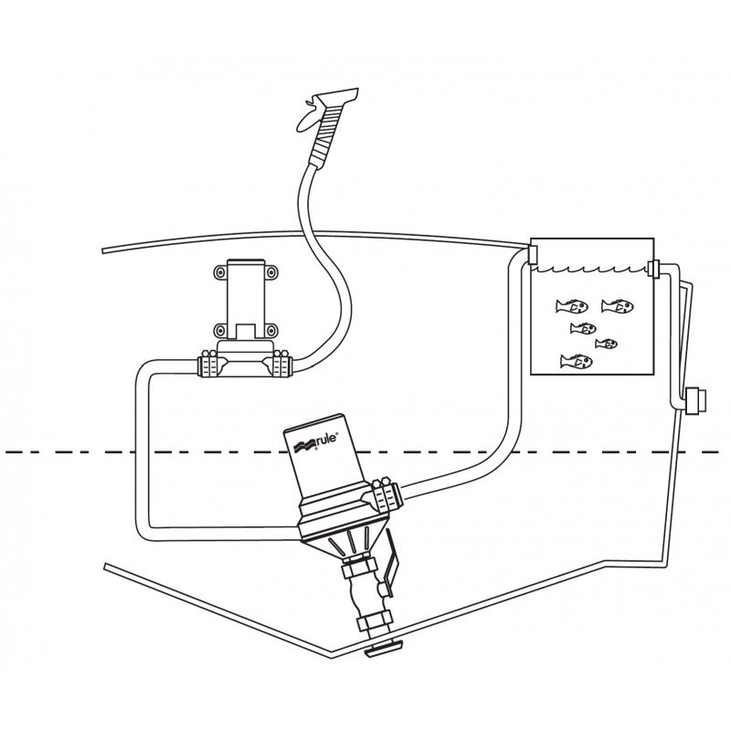 POMPA SOMM. 1600GPH 12V 'FDP' - OEM
