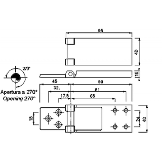 CERNIERE A FILO IN ACCIAIO INOX