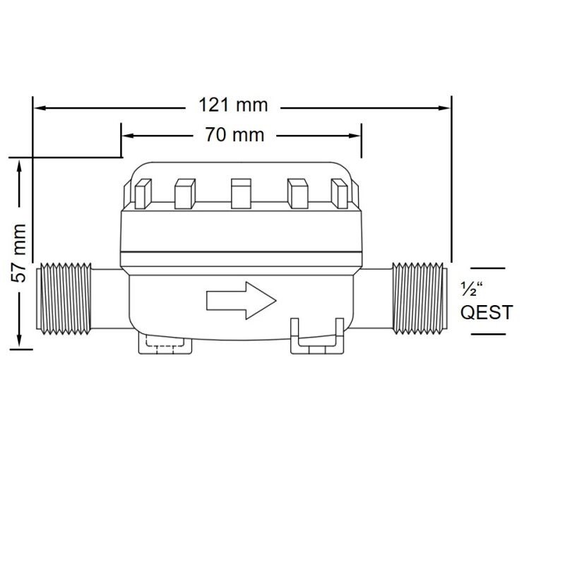 FILTRO PORTAGOMMA FILETTATO
