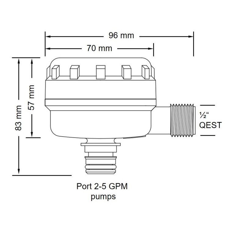 FILTRO 13MM/QEST 90°