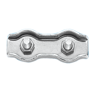 MORSETTO DOPPIO INOX 316