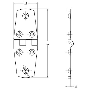 CERNIERA ESAGONALE SPESSORE MM.4,5
