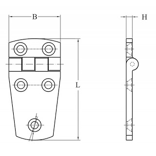 CERNIERA 1/2 ESAGONALE SPESSORE MM.4,5