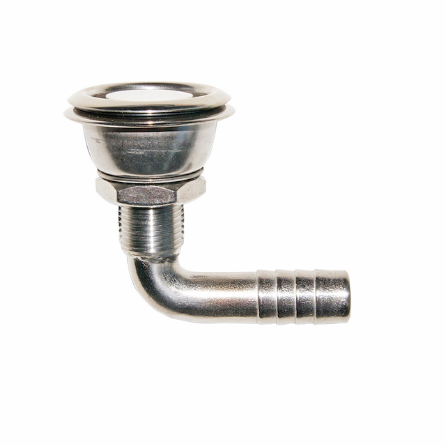 SFIATO CURVO IN ACCIAO INOX 316