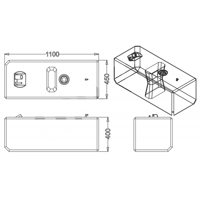 SERBATOIO CARBURANTE LT.160
