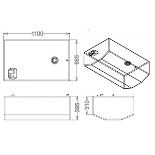 SERBATOIO CARBURANTE LT.270