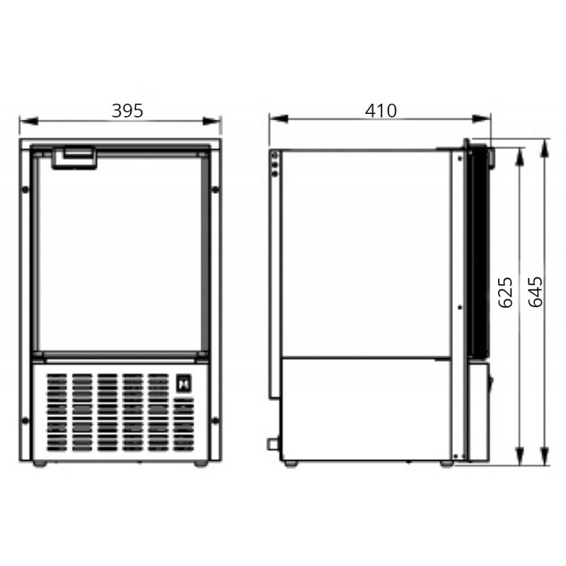 FABBRICATORE GHIACCIO PORTA BIANCA