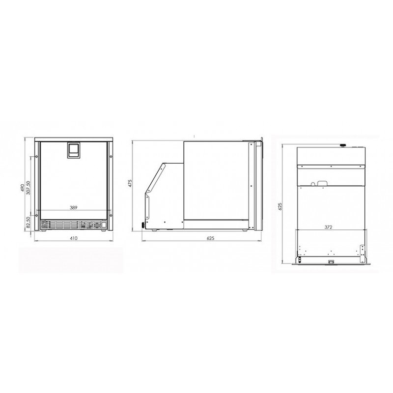 LOW PROFILE ICE MAKER 230V/50HZ