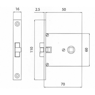 SERRATURA INCASSO MM.70X60 OT.CROM.