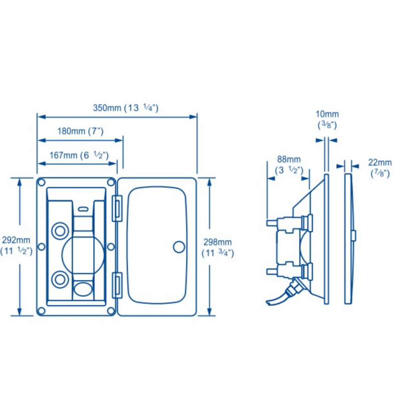 DOCCIA AD INCASSO RINSE