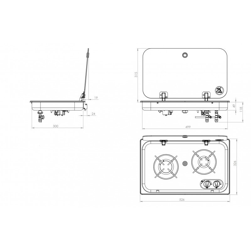 PIANOCOTTURA INCASSO 2F + COPERCHIO