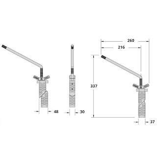 SUPPORTO DI FISSAGGIO BARBECUE