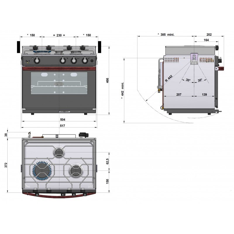 CUCINA CON FORNO/GRILL GASCOGNE