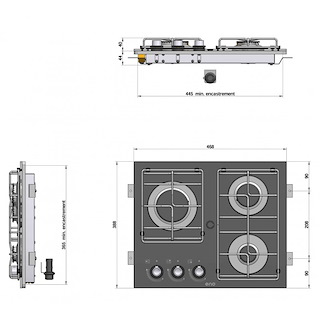 PIANO COTTURA MASTERGLASS 3 FUOCHI