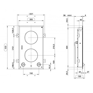 PIANO COTTURA INFINITE 2 FUOCHI